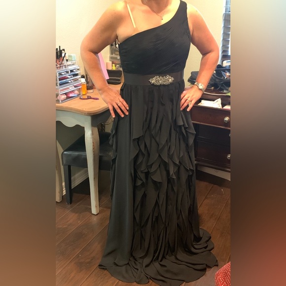 Jovani size 14 black formal dress